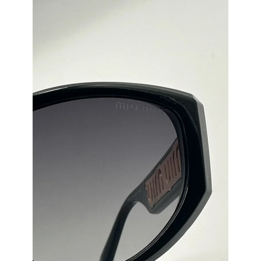 Miu Miu Women's Black 53MM Designer Sunglasses Gray Lenses Authentic